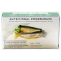 Back of Wild Planet Non-GMO Wild Sardines in Extra Virgin Olive Oil Lightly Smoked, 125g