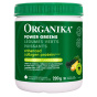 Front of Organika Enhanced Collagen Powder Power Greens Collagen With Probiotics And Fruits And Veggies - Organika Collagen Protein - Hydrolyzed Collagen Powder - Grass Fed Collagen Peptides
