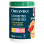 Front of Organika Sugar-Free Effervescent Powder Electrolytes + Enhanced Collagen Zesty Lemon Berry - Keto Electrolyte Powder - Healthy Electrolyte Powder - Electrolyte Supplement