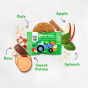 Once Upon a Farm Tractor Wheels Organic Toddler Soft-Baked Bars Apple, Sweet Potato & Spinach, 5 Bars Lifestyle 2