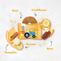 Once Upon a Farm Tractor Wheels Organic Toddler Soft-Baked Bars Banana, Pumpkin & Cauliflower, 5 Bars Lifestyle 1