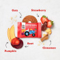 Once Upon a Farm Tractor Wheels Organic Toddler Soft-Baked Bars Strawberry, Pumpkin & Beet, 5 Bars Lifestyle 1