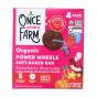 Once Upon A Farm Power Wheels Organic Soft-Baked Bars Strawberry Shortcake Front of box