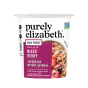 Front of Purely Elizabeth Gluten-Free Instant Superfood Oatmeal Cup Mixed Berry with Prebiotic Fiber - Purely Elizabeth Mixed Berry Oats - Prebiotic Oatmeal On The Go - Gluten Free Fruit Oatmeal Cup