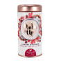 Front of Pinky Up Cherry Rhubarb Rooibos Tea with Fruit, 85g