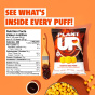 Nutrition of Plant Up High Protein Puffs Memphis BBQ - Keto Cheese Balls - Protein Cheese Puffs - High Protein Cheese Balls