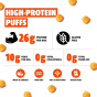 Plant Up High Protein Puffs Memphis BBQ - Keto Cheese Balls - Protein Cheese Puffs - High Protein Cheese Balls