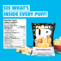 Nutrition of Plant Up High Protein Puffs Garlic Parmesan - Protein Cheese Puffs - Protein Cheese Balls - High Protein Cheese Balls