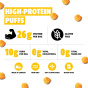 Plant Up High Protein Puffs Maple Masala - High Protein Cheese Balls - Keto Puffs - Masala Puffs