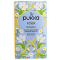 Front of Pukka Relax Organic Caffeine-Free Herbal Tea, 20 Sachets