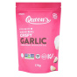 Front of Queens Premium Gluten-Free Crispy Fried Garlic - Healthy Fried Garlic - Crispy Garlic - Crunchy Garlic Topping