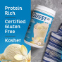 Lifestyle 2 of Quest Whey & Casein Blend Protein Powder Vanilla Milkshake - Vanilla Protein Blend - Whey Casein Blend Vanilla Protein - Best Whey And Casein Blend Protein Powder