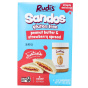 Rudi’s Gluten Free Sandos Justin’s Peanut Butter & Strawberry Spread, 4 Sandos Back