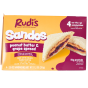 Rudi’s Sandos Crustless Sandwich Peanut Butter & Grape Spread Front