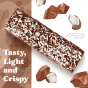 Simply Protein Gluten Free Crispy Snack Bars Chocolate Coconut - Gluten Free Protein Bar - Vegan Protein Bar - Coconut Bar