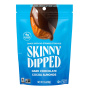 Front of Skinny Dipped Almonds Dark Chocolate Cocoa - Dark Chocolate Almonds - Fair Trade Chocolate - Chocolate Almonds