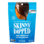 Front of Skinny Dipped Almonds Dark Chocolate Cocoa - Dark Chocolate Almonds - Fair Trade Chocolate - Chocolate Almonds
