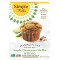 Front of Simple Mills Grain-Free Almond Flour Baking Mix Apple Cinnamon Muffin & Bread - Paleo Baking Mix - Gluten Free Baking Mix - Plant Based Baking Mix