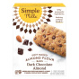 Front of Simple Mills Grain-Free Soft Baked Almond Flour Bars Dark Chocolate Almond - Paleo Cake Bar - Vegan Snack Bar - Gluten Free Snack Bar