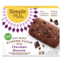Front of Simple Mills Gluten-Free Soft-Baked Almond Flour Bars Chocolate Brownies, 5 Bars
