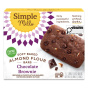 Front of Simple Mills Gluten-Free Soft-Baked Almond Flour Bars Chocolate Brownies, 5 Bars