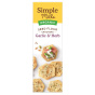Side of Simple Mills Organic Seed Flour Crackers Garlic & Herb, 120g