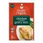 Front of Simply Organic Chicken Gravy Mix - Healthy Gravy - Chicken Gravy - Instant Gravy For Chicken