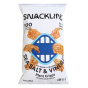 Front of Snacklins Plant Crisps Sea Salt & Vinegar - Snacklins Plant-Based Crisps - Salt And Vinegar Flavoured Chips - Salt And Vinegar Chips