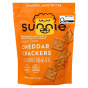 Front of Sunnie Snacks Gluten-Free Grain Free Crackers Cheddar - No Gluten Crackers - Crackers Without Gluten - Cassava Flour Crackers