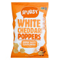 Front of Spudsy Grain Free Sweet Potato Poppers White Cheddar - Gluten Free Sweet Potato - Healthy Chips Canada - White Cheddar Chips