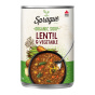 Front of Sprague Organic Lentil Soup with Vegetables, 425g