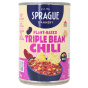 Front of Sprague Triple Bean Chili, 425g