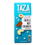 Front of Taza Chocolates Organic Dark Chocolate Unrefined Fair Trade Chocolate Triple Nut Crunch