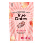 Front of True Dates Flavoured Date Snacks - Pitted Dates - Date Candy - Peach Date Candy