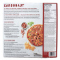 Back of Carbonaut Gluten-Free Pizza Meatless Bacon Cheddar Blastoff - Plant-Based Bacon Pizza - Low-Carb Cheddar Pizza - Keto-Friendly Pizza