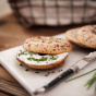 Carbonaut Keto Gluten-Free Bagels Seeded Herb & Garlic - Keto Bagels (No Cheese) - Vegan Everything Bagel Bread - Gluten Free Bagel Brands