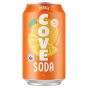 Front of Cove Zero Sugar Probiotic Soda Orange - Healthy Soda Alternatives - Healthy Soft Drinks - Probiotic Drinks For Gut Health