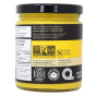 Back of Maison Orphee Organic Yellow Mustard with Turmeric, 250ml