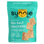 Front of Sunnie Snacks Gluten-Free Grain Free Crackers Sea Salt - Grain Free Crackers - Gluten Free Crackers - Crackers with Avocado Oil
