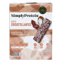 French Side of Simply Protein Gluten Free Crispy Snack Bars Chocolate Coconut - Gluten Free Protein Bar - Vegan Protein Bar - Coconut Bar