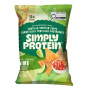 Front of Simply Protein Chips - High Protein Chips - Protein Tortilla Chips - Vegan Protein Chips - Gluten Free Protein Chips - Lime Chips