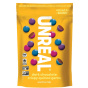 Front of Unreal Dark Chocolate Crispy Quinoa Gems - Fair trade chocolate canada - Healthy chocolate candy options - Healthy chocolate