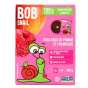 French Front of Bob Snail Healthy Fruit Snack Natural Dried Fruit Roll Ups Fruit Leather Apple Raspberry - Fruit Snacks For Kids - Fruit Strips