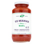 Front of Yo Mama's Bellisima Basil Keto Tomato Sauce, 708g