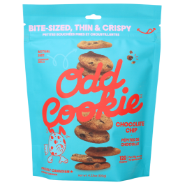 Odd Cookie Bite Sized Thin & Crispy Chocolate Chip Cookies at