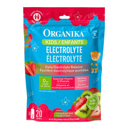Organika Daily Electrolyte Powder For Kids Strawberry Kiwi at