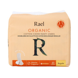 Rael Organic Cotton Cover Panty Liners Regular 44 Count - .ph