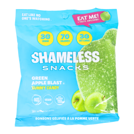 Shameless Snacks Low-Sugar Gummy Candy Green Apple at