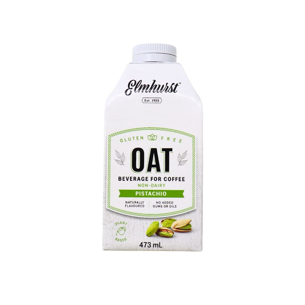 Elmhurst Plant-Based Oat Beverage For Coffee Pistachio Creme, 473mL