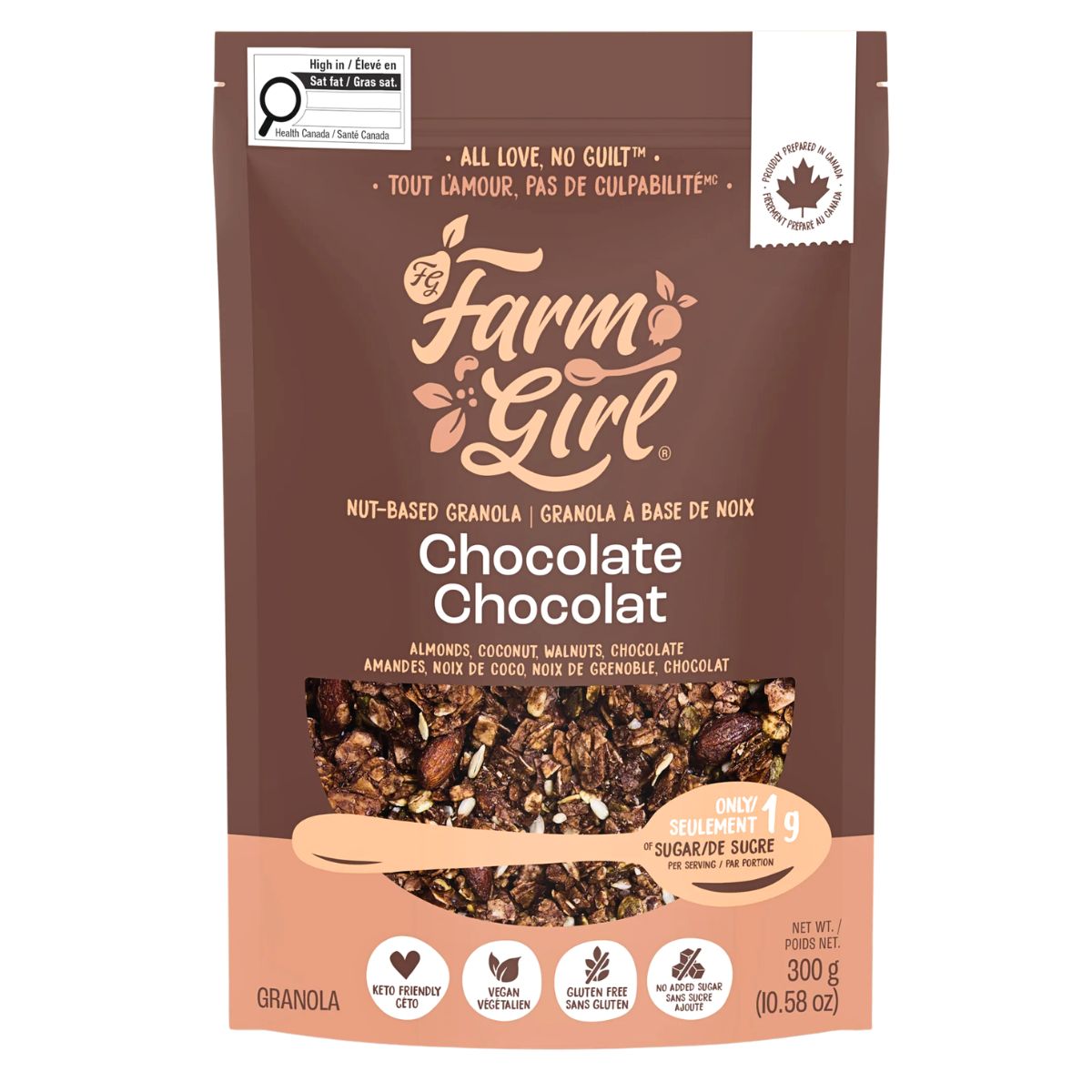 Farm Girl Grain-Free Granola Chocolate, 300 g